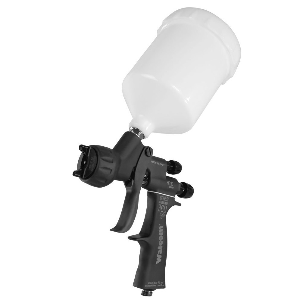 Краскопульт с верхним бачком 0,68 л для нанесения лака Genesi CARBONIO ...