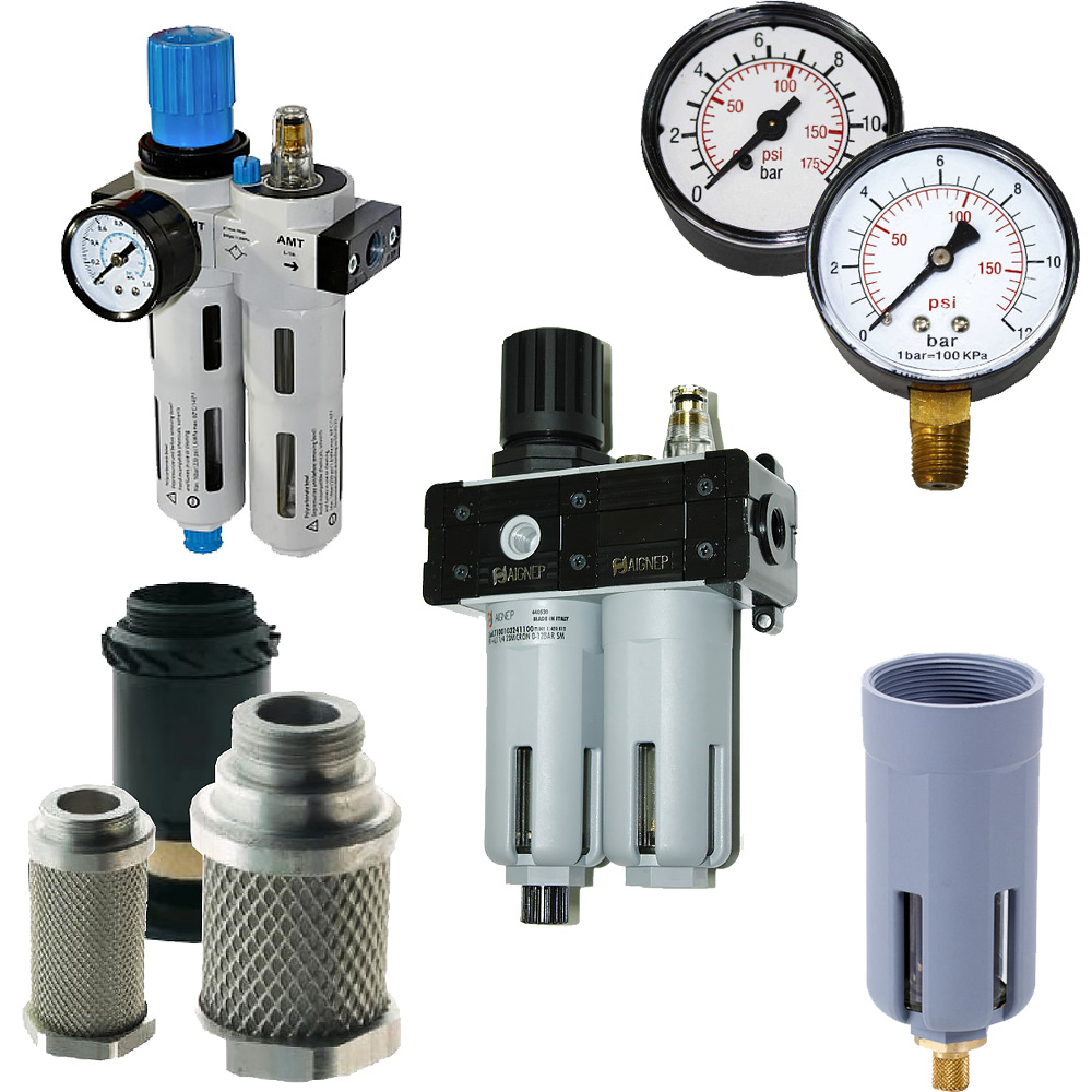 Блоки подготовки воздуха и комплектующие