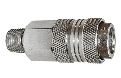 Пневматический Фитинг М 1/4M быстроразъемная пневморозетка с наружной резьбой
