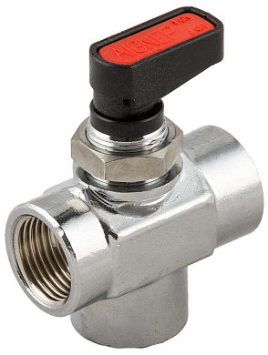 Кран шаровой трехходовой закрытый 1/4'' FF AIGNEP