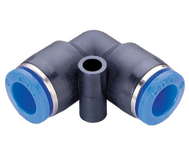 Фитинг цанговый пластиковый угловой 4мм CDC