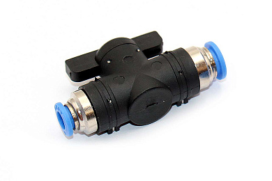 Кран шаровой с цанговым соединением 8 мм - 4 мм NBPT