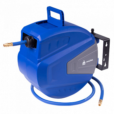 Катушка пневматическая МАСТАК со шлангом 10х15 мм, 15 м закрытая