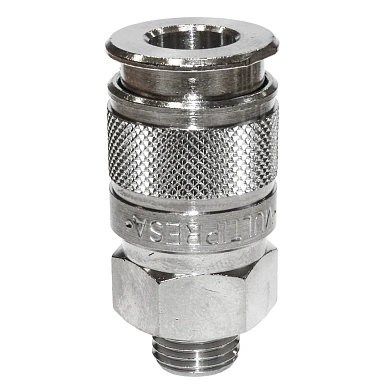 Фитинг М 1/4M AIGNEP быстроразъемная пневморозетка с наружной резьбой