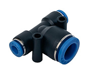 Фитинг цанговый пластиковый тройник 12мм - 14мм - 12мм NBPT