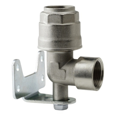 Соединитель навесной AIGNEP INFINITY, латунь, угловой, цанга — внутренняя резьба, L 20-1/2 F