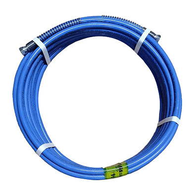 Рукав PPH-1 (AS 73) d=6 L=15,00м 1/4 304 Бар, синий (антистатический) с пружинами (ZEC Италия)