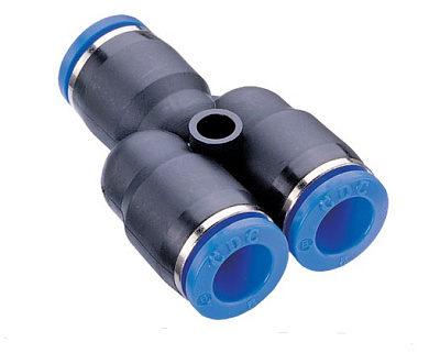 Фитинг цанговый пластиковый тройник Y 8мм - 4мм CDC