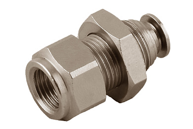 Фитинг цанговый  8-1/4 F AIGNEP переборочное соединение цанга-внутренняя резьба