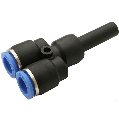 Фитинг цанга - трубка пластиковый тройник переходной Y 4мм - 8мм - 4мм NBPT