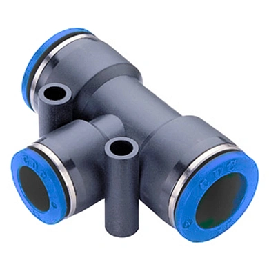 Фитинг цанговый пластиковый тройник 8мм - 4мм - 8мм CDC