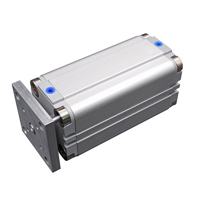 Пневмоцилиндр компактный 63x5 по стандарту UNITOP с противоповоротной платформой