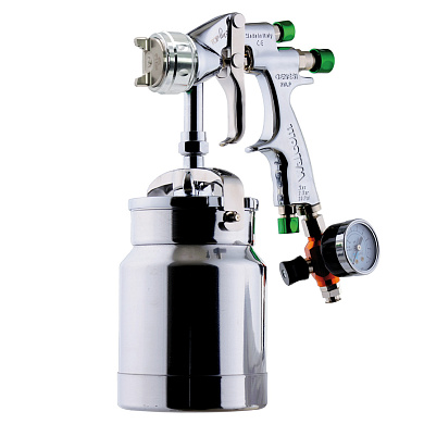 Краскопульт с нижним алюминиевым бачком 1 л Genesi Top Line I HVLP 944012