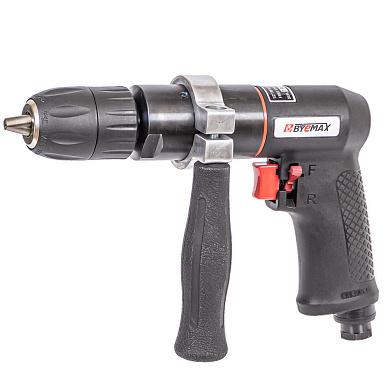 BM-77-7500-02 Пневмодрель реверсивная пистолетная 13 мм (1/2"), 400 об/мин 