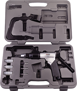 BM-71-7802K Пневмодрель для высверливания точечной сварки, Ø 6,3/ 8,3/ 10,3 мм, набор 