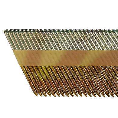 Гвоздь реечный 90 х 3,1 мм 34 градуса ГРБ 90/31 Ц оцинкованный с кольцевой накаткой накаткой