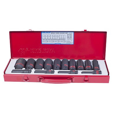 Набор ударных глубоких торцевых головок 1/2", шестигранные, 3/8"-1&1/4", 15 предметов KING TONY 4416