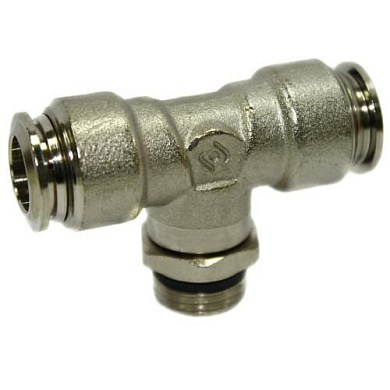 Фитинг цанговый T 10-1/2-10 (короткий) AIGNEP тройник поворотный