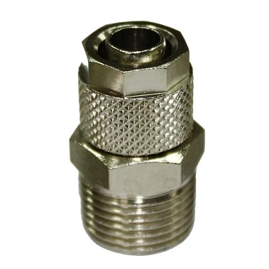 Фитинг с накидной гайкой прямой 12/10-1/2 M AIGNEP с конической резьбой