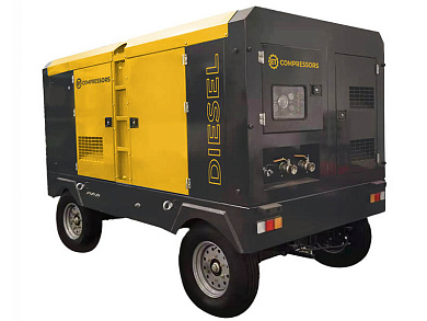 Дизельный винтовой компрессор ETSD-550T-19 нашасси