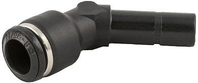 Фитинг цанга-трубка соединитель 45° угловой 10мм технополимер  AIGNEP