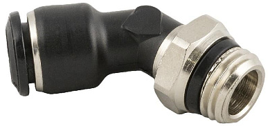 Фитинг цанговый L 8-1/4 M (короткий) технополимер AIGNEP угловой 45°, поворотный