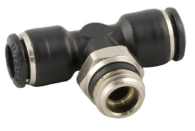 Фитинг цанговый T 12-1/2-12 (короткий) технополимер AIGNEP тройник поворотный