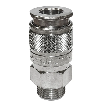 Фитинг М 3/8M AIGNEP быстроразъемная пневморозетка с наружной резьбой