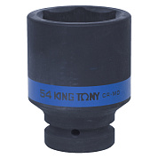 Головка торцевая ударная глубокая шестигранная 1", 54 мм KING TONY 843554M