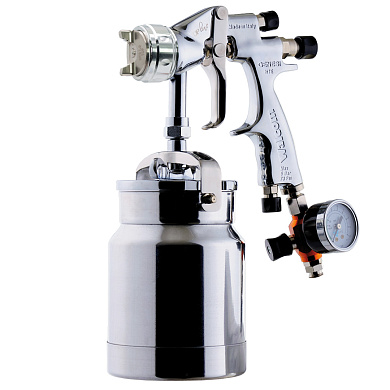 Краскопульт с нижним алюминиевым бачком 1 л Genesi Top Line I HTE 954010