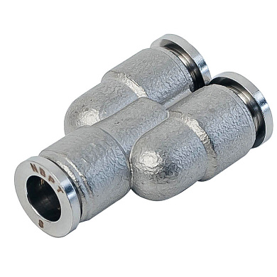 Фитинг цанговый из нержавеющей стали тройник Y 10 мм