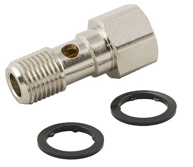 Банджо болт одинарный 1/4 AIGNEP с резьбой в шляпке