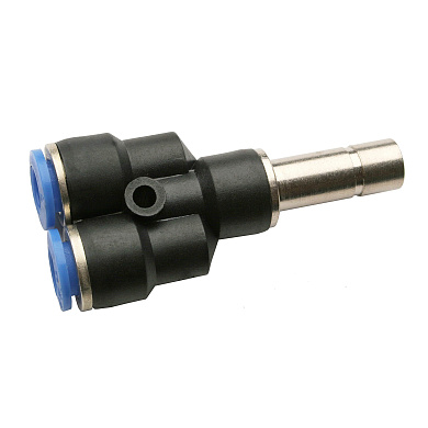 Фитинг цанга - трубка пластиковый тройник Y 4мм NBPT