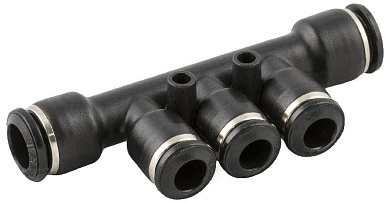 Фитинг коллектор цанговый на 3 выхода 10-8 технополимер AIGNEP