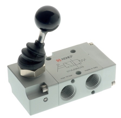 Распределитель AIGNEP с рычагом 3/2, двухпозиционный, 1/4